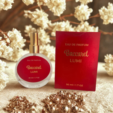 Perfume Baccaret Lumi 50 ml Candela Aromas com flores douradas
