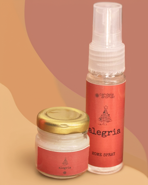 Mini Kit Natalino – Vela Aromática e Home Spray