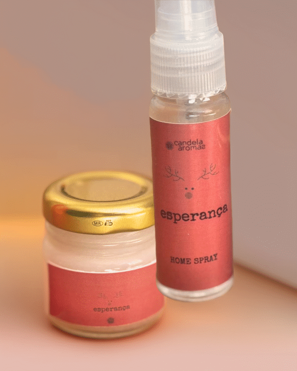 Mini Kit Natalino – Vela Aromática e Home Spray