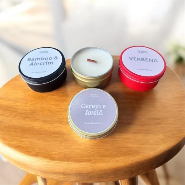 Vela Aromática Lata Rosca 100g