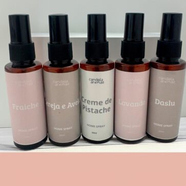 Aromatizadores Candela Aromas – kit com cinco essências de 60 ml.