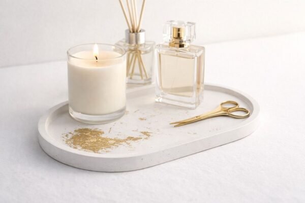 Bandeja tamanho com folhas de ouro ou estampa temática